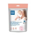 Mee Mee Disposable Nursing & Maternity Breast Pads 24 Pcs | Ultra Thin Honeycomb Pads with Leak Guard | Super Absorbent Soft Cotton | Compact, Leakproof, Skin-Friendly, Breastfeeding Pads for New Moms