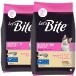 Let’s Bite Active Kitten Cat Food 2kg (2 x 1kg) | Balanced Diet | Growth & Vitality | Promotes Healthy Development