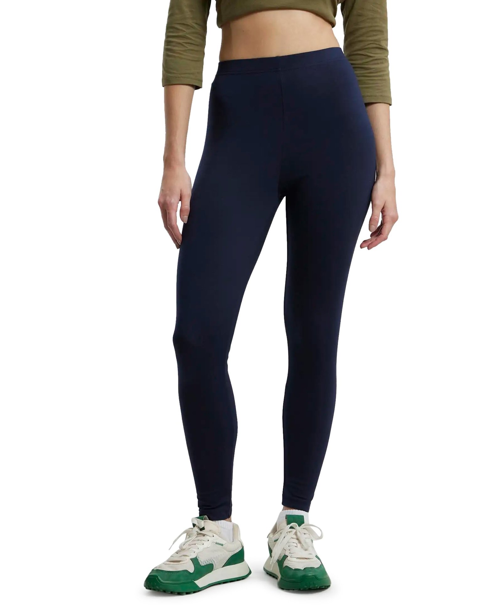 Jockey AW87 Women Super Combed Cotton Elastane Stretch Leggings with Ultrasoft Waistband