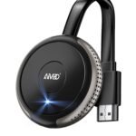 AIMIBO 4K 5G Wireless Display Adapter – Real Plug & Play Movies, Shows & Live from Smartphone, Laptop to Monitor/Projector, Compatible with i*OS, Android, Windows, Mac OS, Airplay, DLNA, Miracast