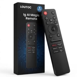 Original MR25 GA Ai Magic Remote Compatible with LG Smart TVs | Voice Control & Pointer Function | Smart TV Remote Replacement with Netflix & Prime Video Hotkeys | for OLED, QNED, UHD & 4K LG TV
