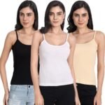 Aimly Women’s Cotton Regular Fit Camisole Slip Pack of 3