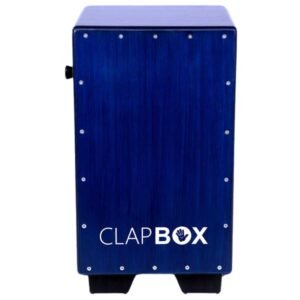 Clapbox Adjustable Snare Cajon CB40- Blue, Birch Wood (H:50 W:30 L:30) – 3 Internal Snares