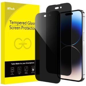 JETech Privacy Screen Protector Guard for iPhone 14 Pro, 2-Pack