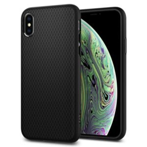 Spigen Liquid Air Back Cover Case for iPhone Xs/X, Durable Protection, Air Cushion Technology – TPU | Matte Black