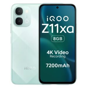 iQOO Z11xa 5G (Prismatic Green, 8GB RAM, 128 GB Storage) | Massive 7200mAh Battery | Dimensity 7400 Turbo Processor | OriginOS 6 with 4 Years of Security Updates*