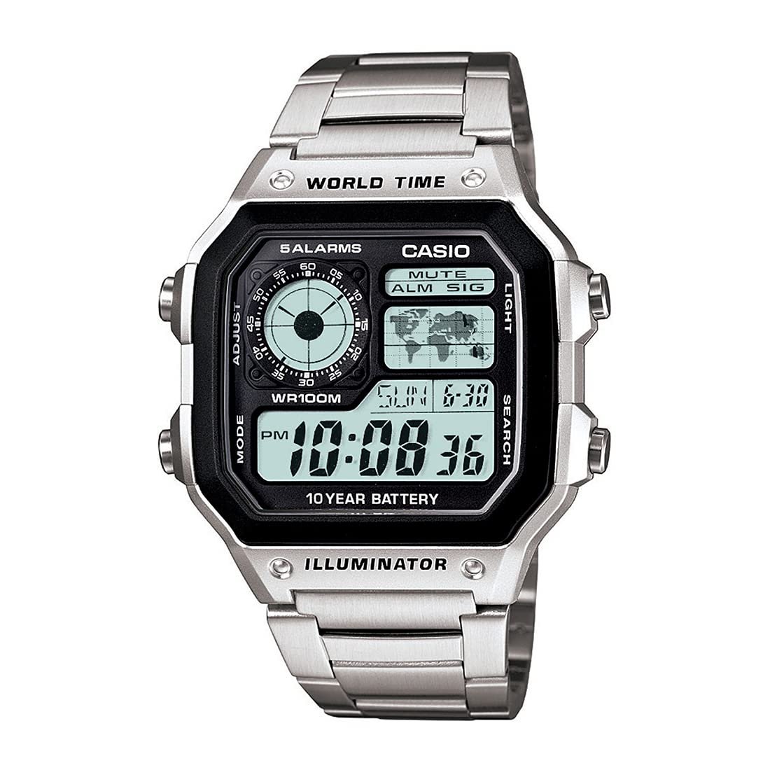 Casio Youth-Digital Black Dial Men’s Watch-AE-1200WHD-1AVDF (D099)