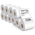 Amazon Basics 70gsm Thermal Label Printer Paper – 4″ x 6″ (100 x 150 mm)| Ideal for Shipping, Parcel, Barcode, and Address Labels – 400 Labels per Roll (Pack of 10)
