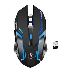 Offbeat RIPJAW 2.4Ghz Rechargeable Wireless Gaming Mouse, Silent Click Buttons Mouse – 7D Buttons, DPI : 1600,2400,3200, Mice for PC/Laptop/Smart TV/Mac(Light Weight)