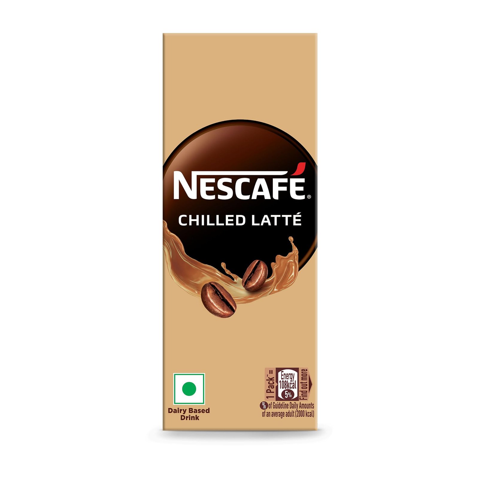 Nescafé Ready to Drink Cold Coffee, Chilled Latte, 180ml, Tetra Pack