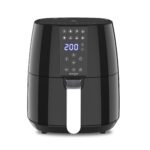 Milton Rapid Digital Air Fryer 4.2L|1450W|360° High Speed Air Circulation|Up to 90% Less Oil Usage|8 Preset Menus|Touch Control Panel & Digital Display|Auto Shut-Off|1 Year Warranty (Black)