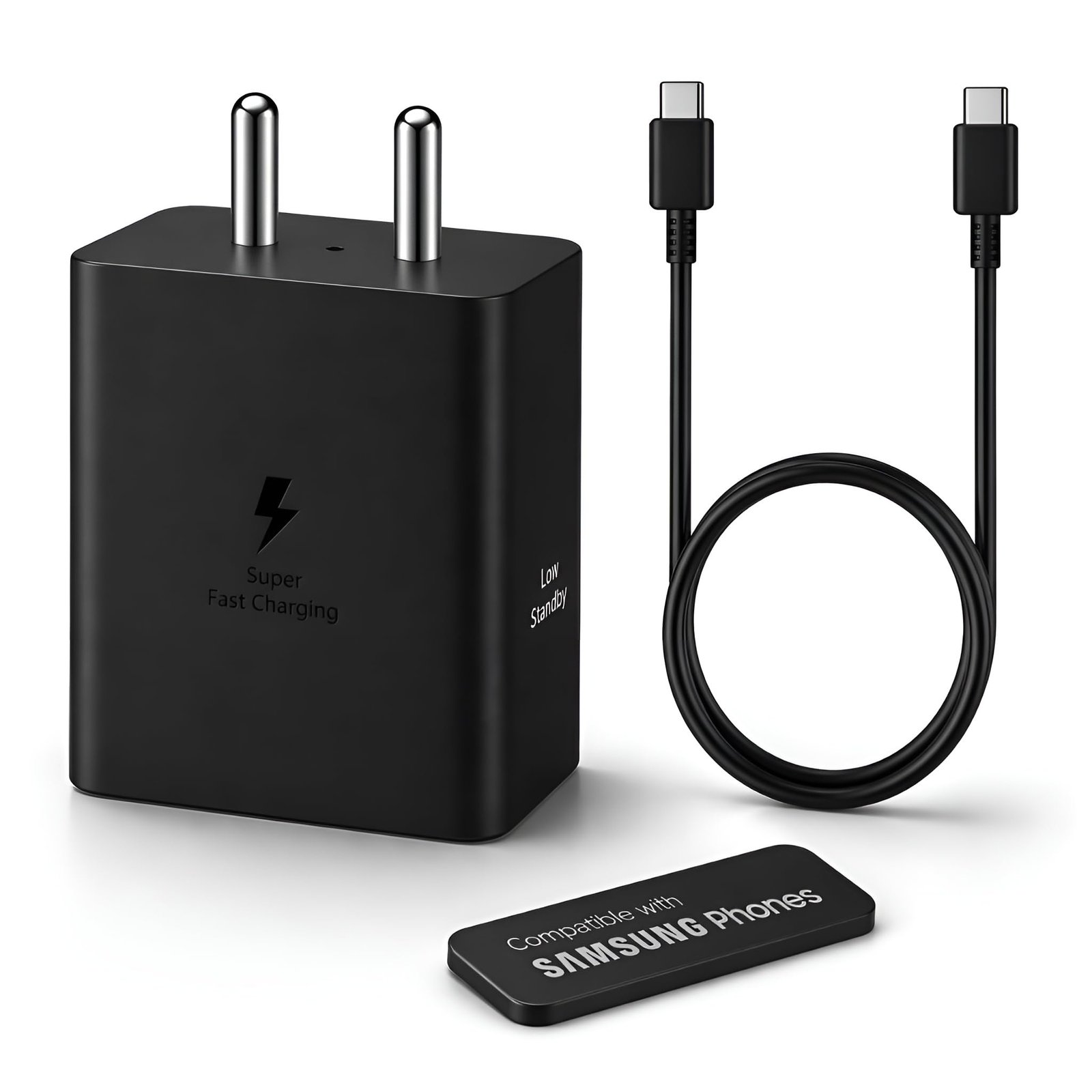 Samsung Original 45W Type C Super-Fast Charging Adapter with 3.3 Ft Type C Cable for Galaxy S26/S25(Ultra/Edge/FE) S24+/S23/S24/S23 Fe/M17/Z Fold 8/7/6/ Flip 8/7/6/ Tab S11/S10 Lite/S10 Fe – Black