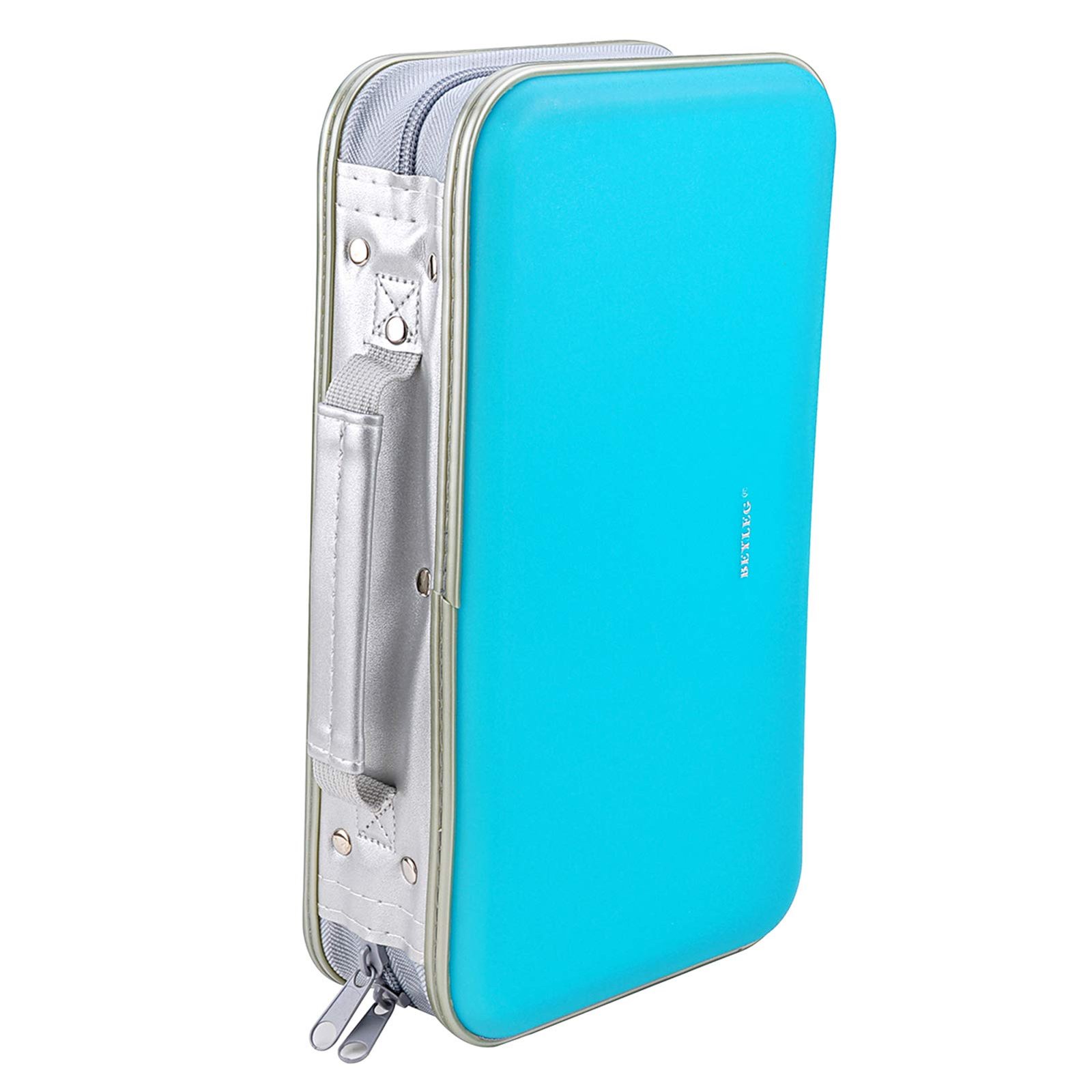 CD DVD Wallet, 96 Capacity Heavy Duty Sturdy DVD Storage Hard shell CD Disk Holder DVD Case VCD Wallets Blu-ray Media Case Storage Holder Organizer Wallet,96 Capacity (Skyblue)