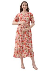 AV2 Women Maternity Feeding Dress | Feeding Kurti | Nursing Dress -5071