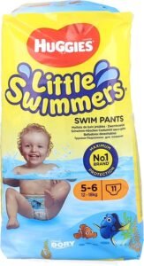 HUGGIES LITTLE SWIMMERS BABY SWIM PANTS 11PC (5-6) (12-18KG)