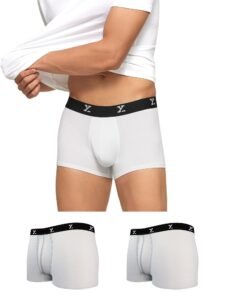XYXX Men’s CloudSoft Micro Modal Trunks| Snug Fit, 4-Way Stretch, Anti-Roll & No-Marks Waistband Underwear for Men Combo (Pack of 3)