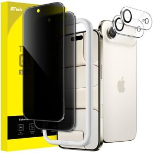 JETech Privacy Screen Protector Guard for iPhone Air, 2+2 Pack