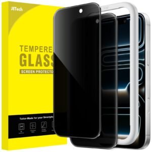 JETech Privacy Screen Protector Guard for iPhone 17 Pro, 2-Pack