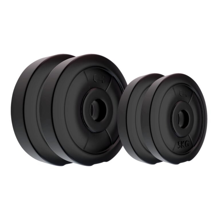 Kore RW PVC Plate-30KG (5 KG X 2 + 10 KG X 2) Weight Plate, Black
