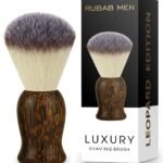 RUBAB MEN Luxuriously Soft Shaving Brush for Men | Leopard Edition