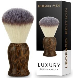 RUBAB MEN Luxuriously Soft Shaving Brush for Men | Leopard Edition