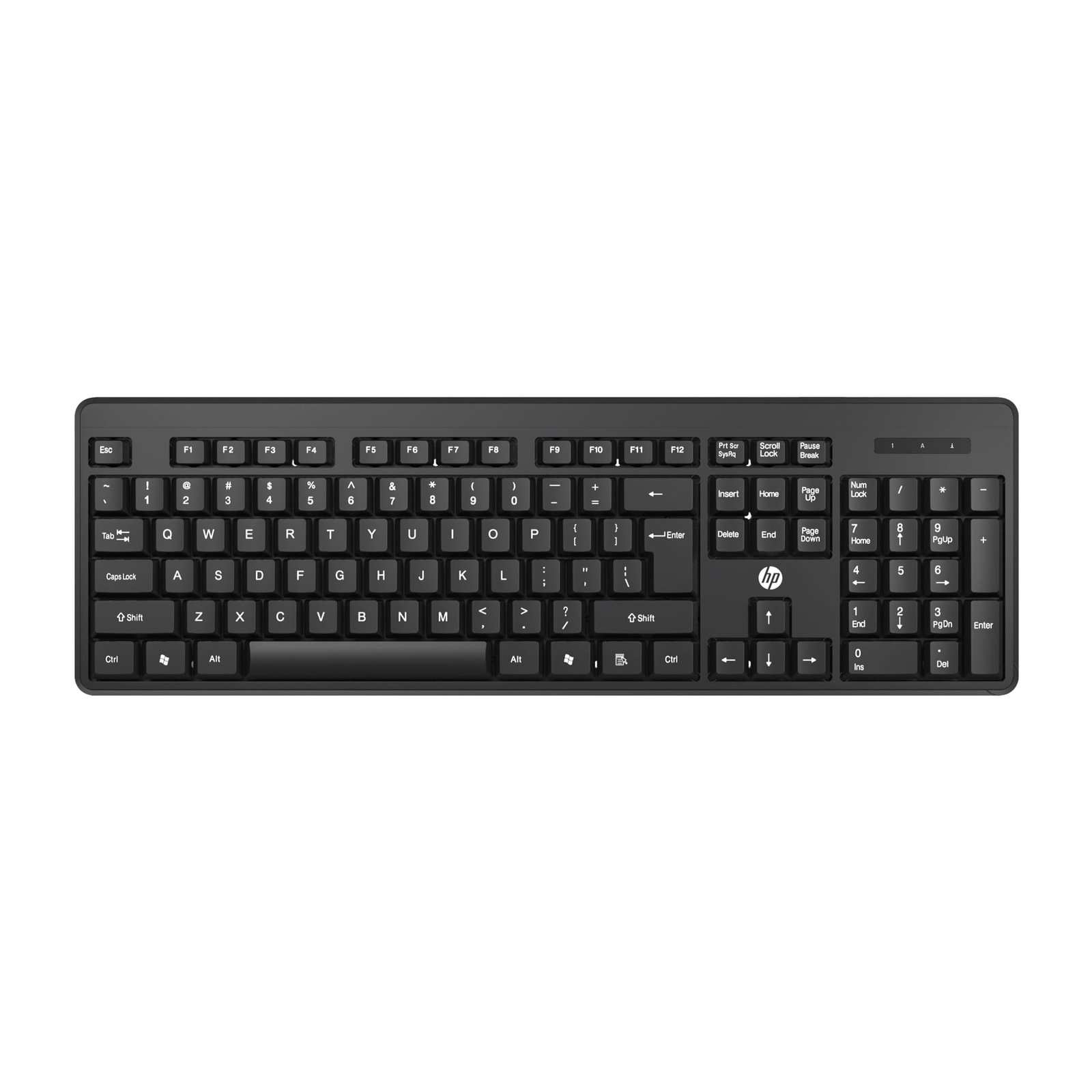 HP K160 Wireless Keyboard/Quick Comfy accurate/12 Fn Shortcut Keys/Plug and Play USB/ 3 Years Warranty