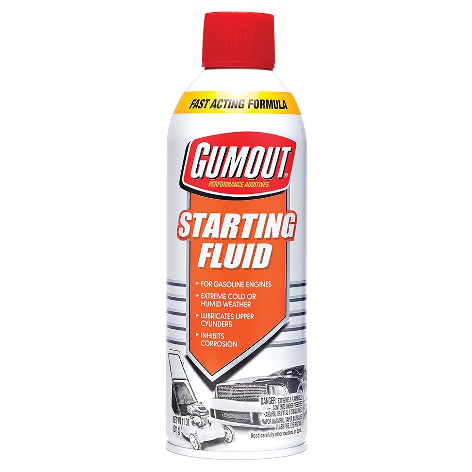 Gumout Starting Fluid | Pack of 1 | 325 ML | Engine Starter for Extreme Weather | Fuel and Engine Part Conditioner | Prevents Friction and Corrosion | Ideal for Low Temperature and High Humidity