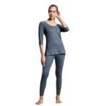 Boldfit Thermal wear for Women Set Warm and Comfortable Thermals Set for Woman Full Sleeves Body Warmer Combo for Women Natural Insulation Thermals Cozy Thermal Top and Leggings Combo for Womens