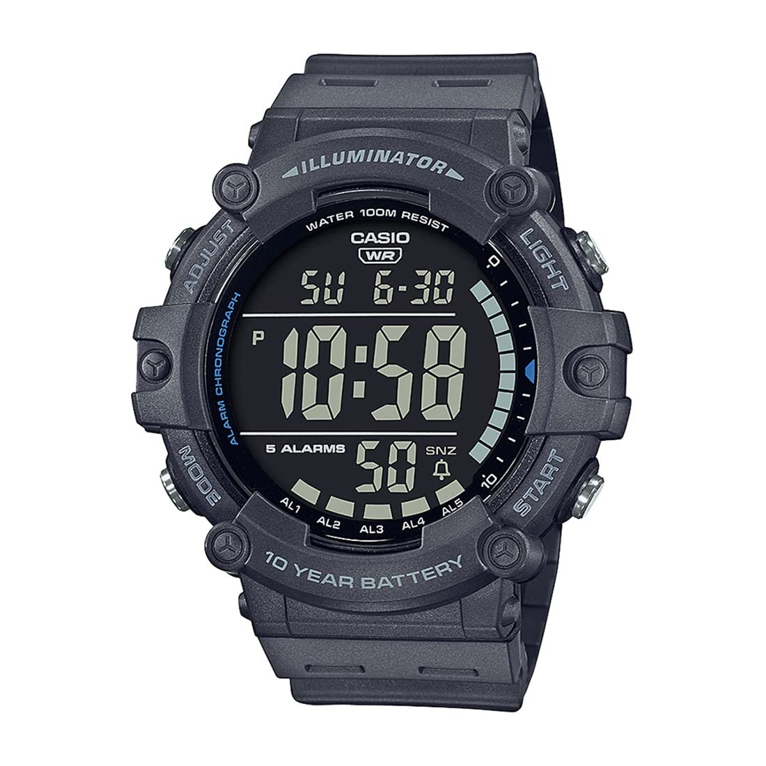 Casio Youth Series Digital Black Dial Men AE-1500WH-8BVDF (D219)