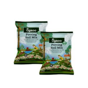 Ugaoo Ready-to-Use Potting Soil for Plants 10 Kg | Organic Potting Mix with Red Soil and Cow Manure for Indoor Outdoor and Flowering Plants | Ideal for Home Pots Balcony, Terrace & Repotting