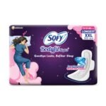 Sofy Women Bodyfit Longest XXL Sanitary Pads |Night Protection|Wider Hip Guard| Deep Absorption | Comfy dry cover| XX-Large, Pack Of 40