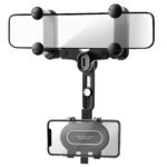 SXhyf Rear View Mirror Phone Holder, 2023 Rotatable & Retractable Car Phone Holder, Universal Car Phone Holder, Phone Holder for Car, Fit for iPhone 11, 12, 13, 14 Pro Max, Samsung, All