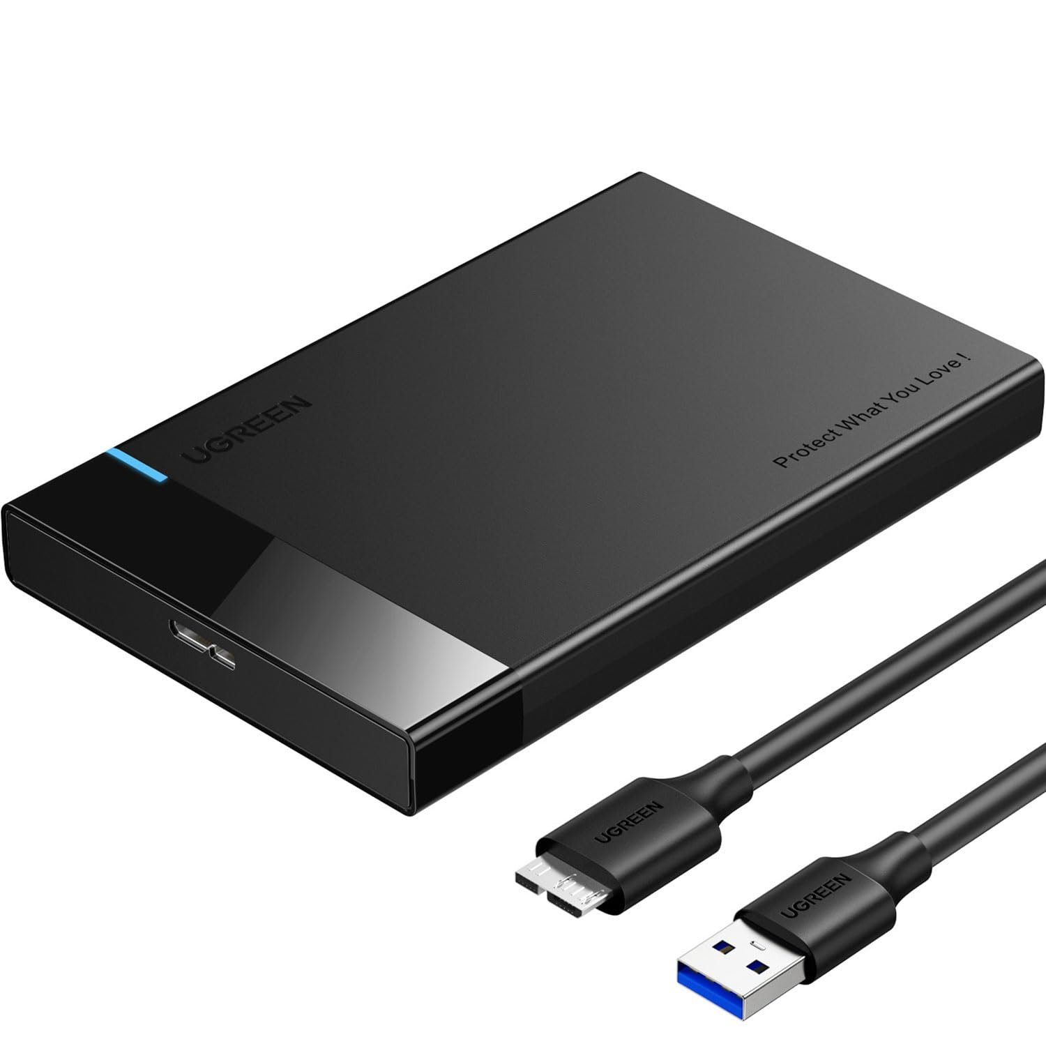 UGREEN 2.5″ Hard Drive Enclosure, USB 3.0 to SATA III II I HDD/SSD