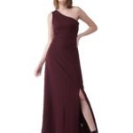 Miss Chase Women’s Comfortable Round Neck Sleeveless Striped Midi Bodycon Dress with Zipper