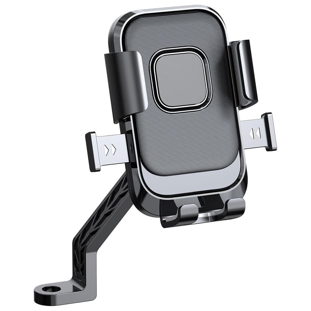 Universal Bike Mobile Stand with 360° Rotation | Handlebar & Mirror Mount Phone Holder | Shockproof Clamp for 4.7–7.2 Inch Smartphones (XY-089)