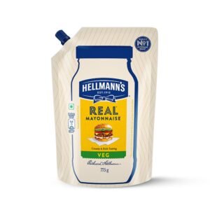 Hellmann’s Veg Mayonnaise, 800 g, for Delicious Condiments and Dressings, 100% Vegetarian, World’s No. 1 Mayonnaise Brand