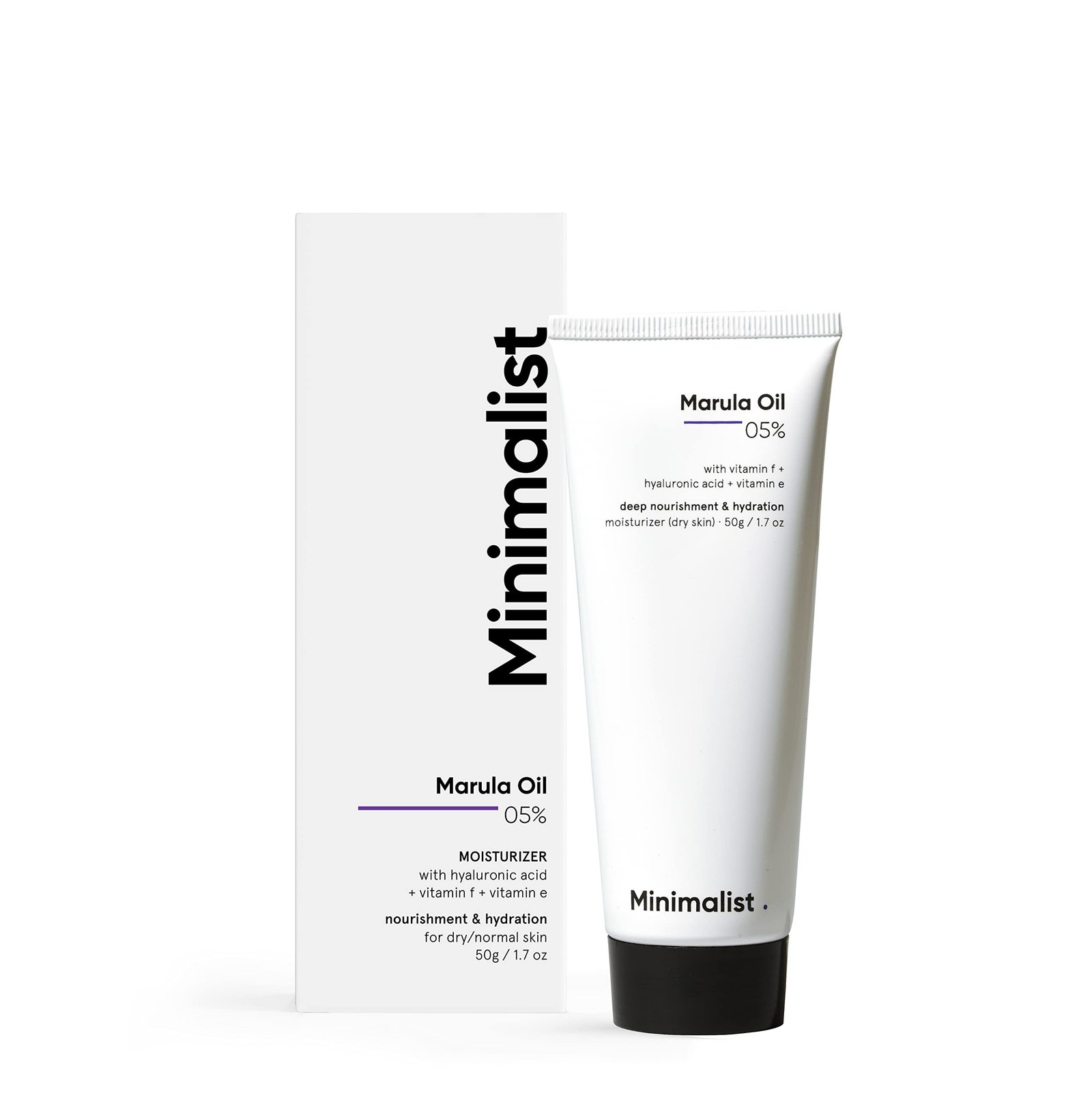 Minimalist Marula Oil 5% Face Moisturizer For Dry Skin With Hyaluronic Acid For Deep Nourishment & Hydration, For Men & Women | 30 gm