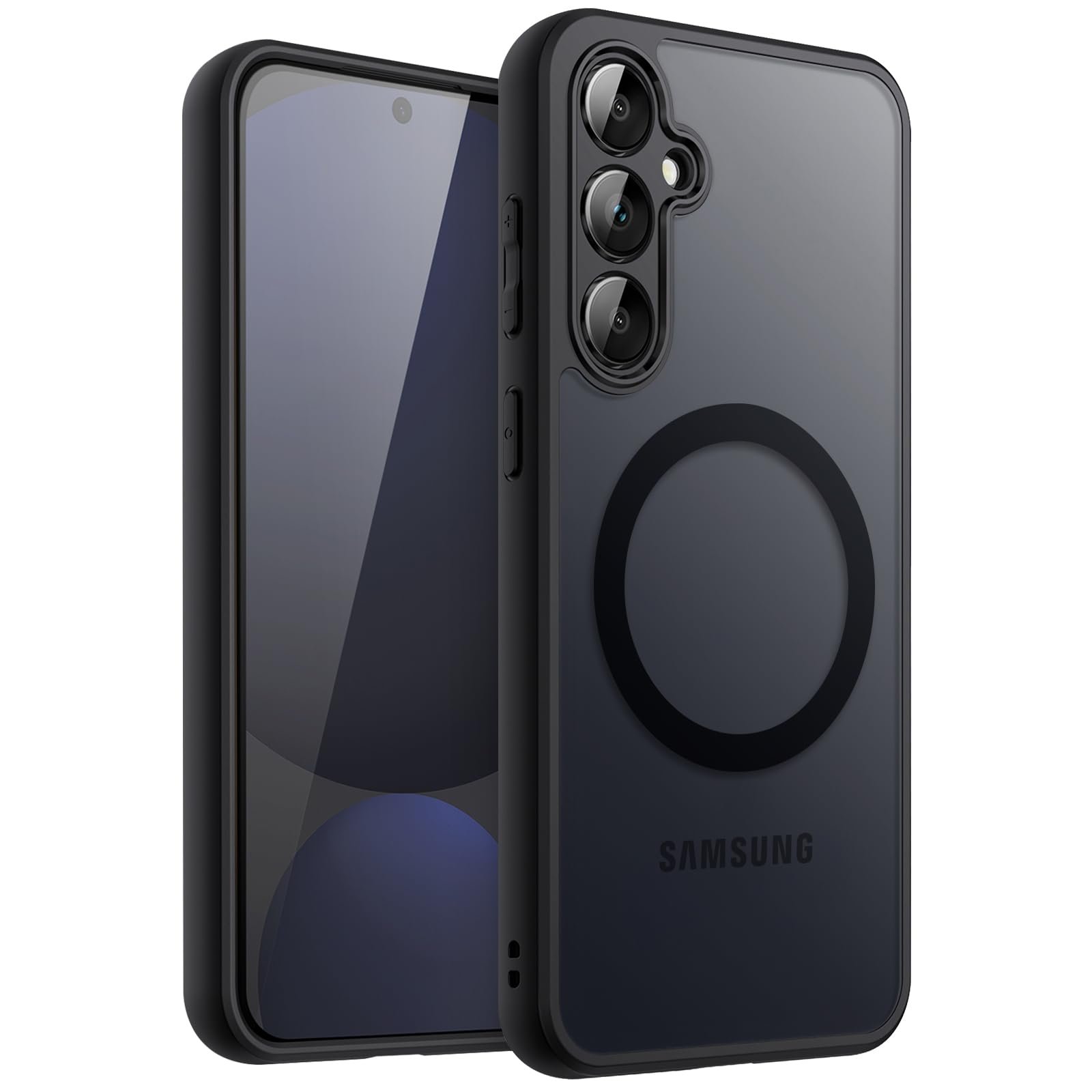 JETech Magnetic Case for Samsung Galaxy S24 FE, Black