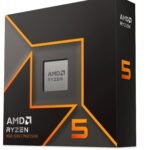AMD Ryzen 5 9600X Desktop Processor with Integrated Radeon Graphics, 6 cores 12 Threads 32 MB Cache Base Clock 3.9GHz Upto 5.4GHz AM5 Socket, Memory DDR5 Up to 5600 MT/s, 65W TDP – 100-100001405WOF