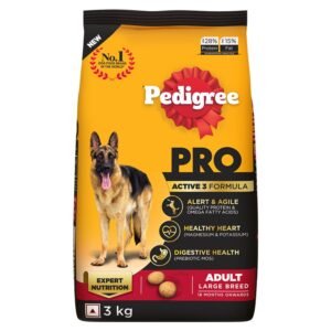 Pedigree PRO Adult Large Breed Dry Dog Food, 3 kg, Bone & Joint Support