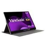 ViewSonic VG1655 16-Inch (40.6 cm) Portable Monitor, FHD 1080p, USB-C, Ultra-Slim 6.9mm, 810g, Bezel-Less, Premium Metallic Design, Compatible with Laptop, Tablet & Mobile