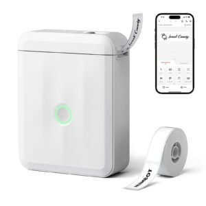 NIIMBOT D110M Thermal Label Printer for Home Organization, 0.5Inch (White)