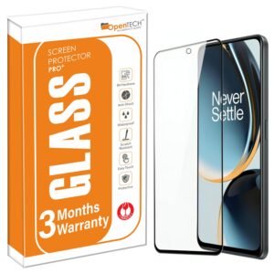 OpenTech® Military-Grade Tempered Glass Screen Protector Compatible For Oneplus Nord CE 4 Lite With Edge To Edge Coverage And Easy Installation Kit