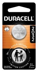 Duracell – 2032 3V Lithium Coin Battery – Long Lasting Battery – 2 Count