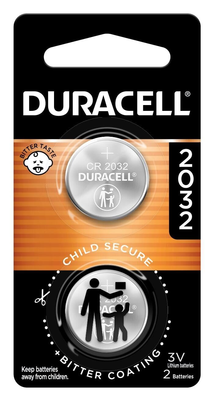 Duracell – 2032 3V Lithium Coin Battery – Long Lasting Battery – 2 Count