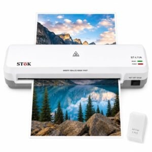 STöK L11A A4 Heavy-Duty Lamination Machine | 2 Roller System for a Professional Finish at Home, Office & School | Fits Upto 9 Inch Wide Pages (1 Year Warranty)