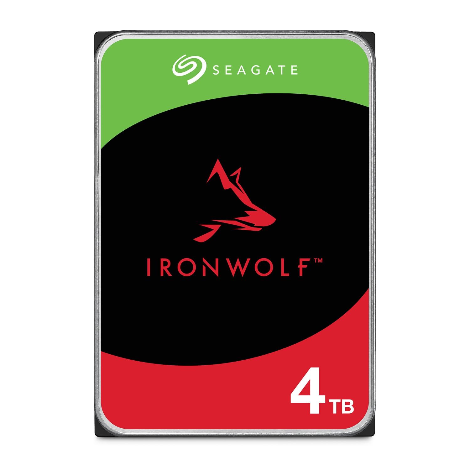 Seagate IronWolf 4TB NAS Internal Hard Drive CMR 3.5 Inch SATA 6Gb/s 5400 RPM 64MB Cache for RAID Network Attached Storage Rescue Services (ST4000VNZ06/006)