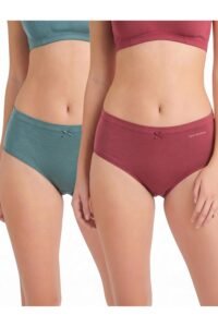 Van Heusen Women’s Hipster Panty – Pack of 2 | Everyday Panty | Cotton Stretch | Anti‑Bacterial Tech | Keeps you dry and Fresh | Sweat Absorbent | Inner Elastic | No‑Marks Waistband | Solid Colors | (Assorted Fresh colors ) Style 11109