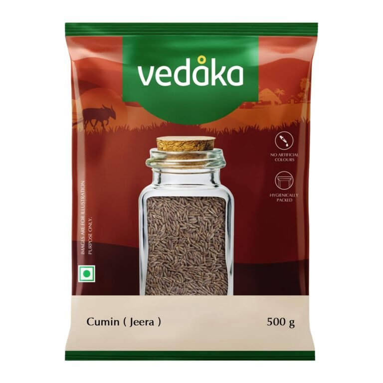 Amazon Brand – Vedaka Cumin (Safed Zeera) Whole | 500 g | Jeera Seeds | No Artificial Colours & Preservatives
