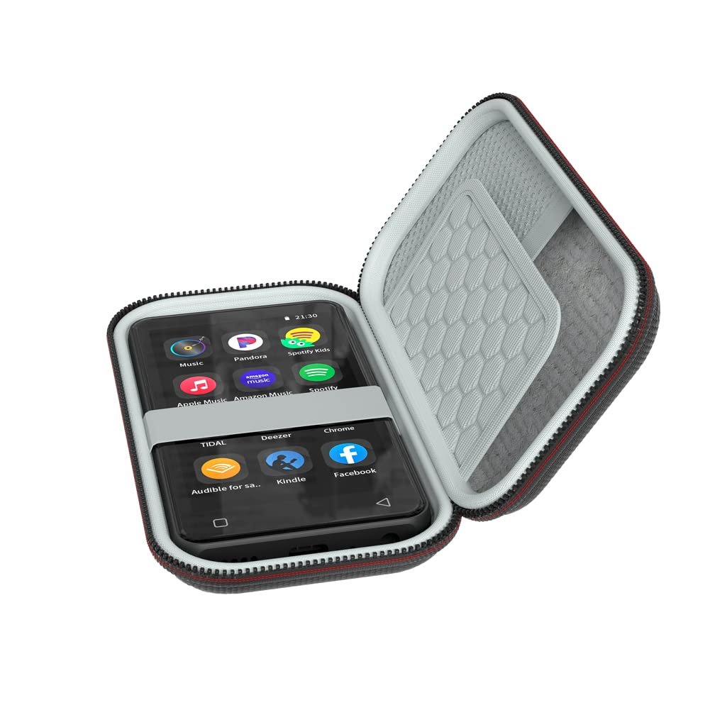 innioasis Mp3 Mp4 Player Case For Mp3 Player 4 Inch Full Screen Touch G1 Music Player Fit For Earbuds, USB Cable, Memory Card, Black